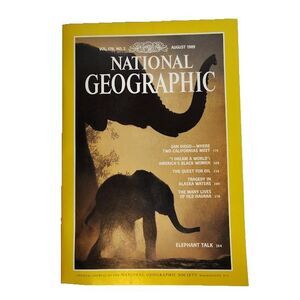 National Geographic Magazine Elephant Talk August 1989 Vol 176 No 2